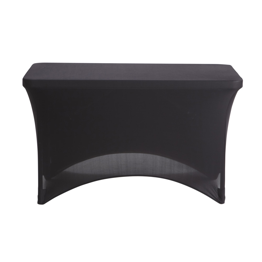 Iceberg Fabric Table Cover, 24in x 48in, Black (Min Order Qty 3) MPN:16511