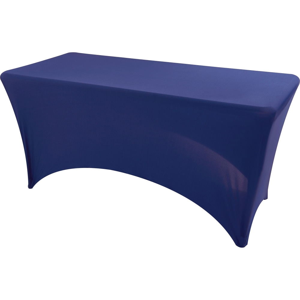 Iceberg Stretch Fabric Table Cover, 72in x 30in, Blue (Min Order Qty 2) MPN:16526