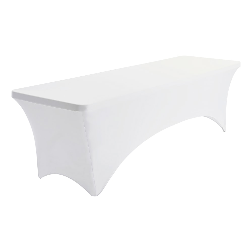 Iceberg Stretch Fabric Table Cloth, 96in x 30in, White (Min Order Qty 2) MPN:ICE16533