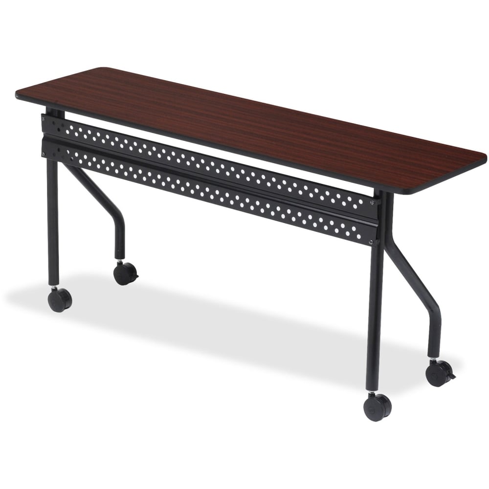 Iceberg OfficeWorks 60inW Mobile Training Table, Rectangle, Mahogany MPN:68058