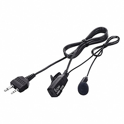 Earphone Microphone 2 Wires Blk 3ft Cord MPN:HM128