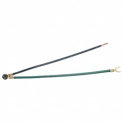 Grounding Tail 2-Wire PT Fork Green Pk25 MPN:30-3287