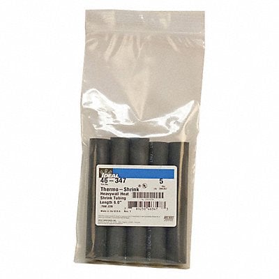 Shrink Tubing 6 in Blk 0.75 in ID PK5 MPN:46-347