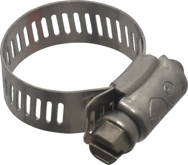 Worm Gear Clamp: SAE 12, 9/16 to 1-1/4