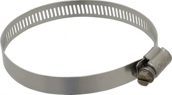 Worm Gear Clamp: SAE 48, 2-9/16 to 3-1/2