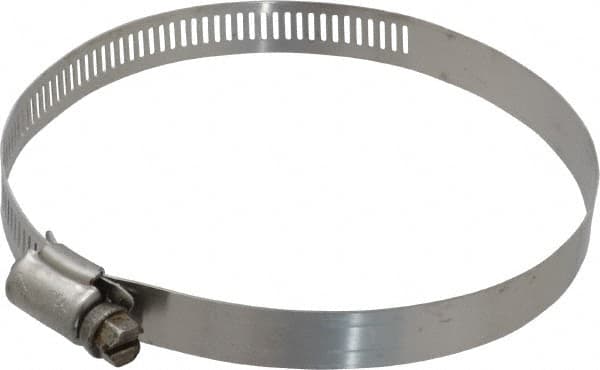 Worm Gear Clamp: SAE 64, 2-1/2 to 4-1/2