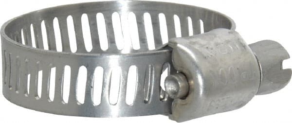 Worm Gear Clamp: SAE 10, 1/2 to 1-1/16