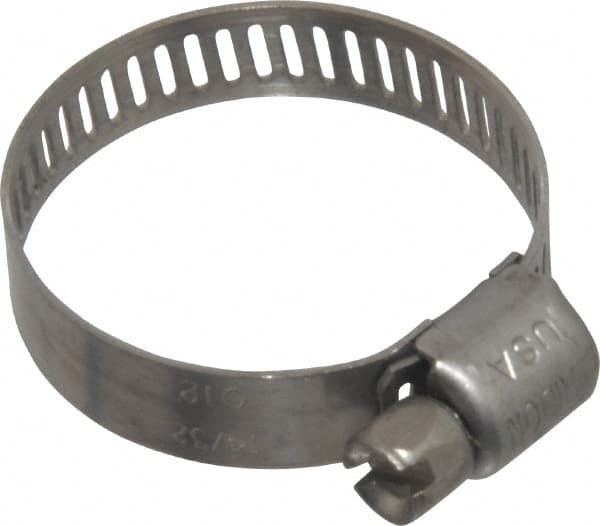 Worm Gear Clamp: SAE 12, 9/16 to 1-1/4