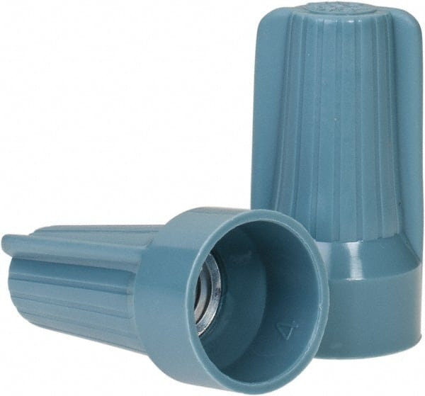 Standard Twist-On Wire Connector: Blue & Gray, Flame-Retardant, 2 AWG MPN:B4-B