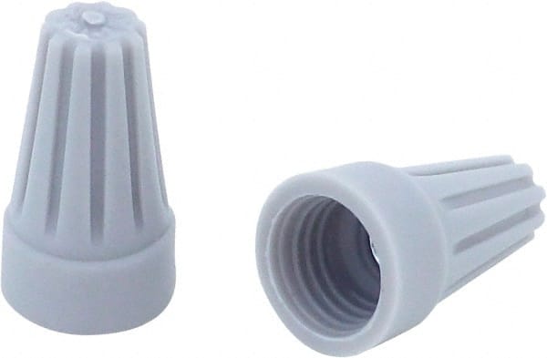 Standard Twist-On Wire Connector: Gray, Flame-Retardant, 3 AWG MPN:WT1-B