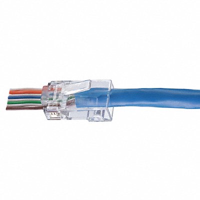 Modular Plug Category 6 Cable Clear PK50 MPN:85-376