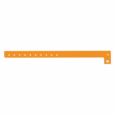 ID Wristband Orange 5/8 in W PK500 MPN:P1-04