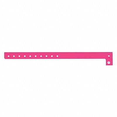 ID Wristband Plastic L-Shaped Pink PK500 MPN:P1-07