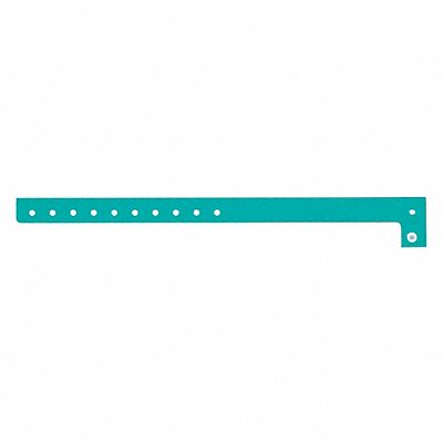 ID Wristband L-Shaped Aqua PK500 MPN:P1-13