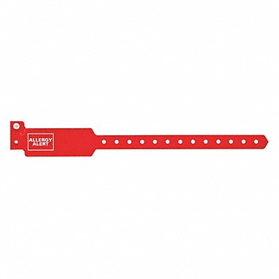 ID Wristband Red Allergy Alert PK500 MPN:P3DM-200-003