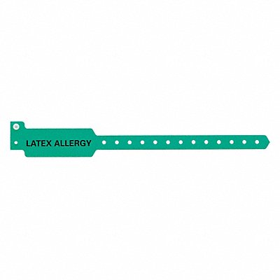 ID Wristband Green Latex Allergy PK500 MPN:P3DM-201-35