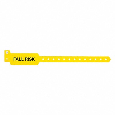 ID Wristband 10-1/4 in L Fall Risk PK500 MPN:P3DM-202-34