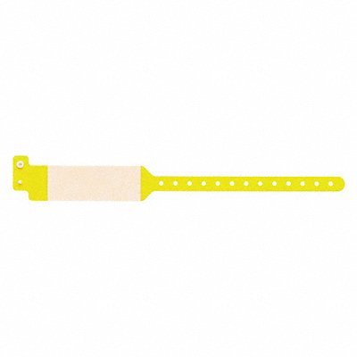 ID Wristband Cover Seal Yellow PK500 MPN:P4M-34