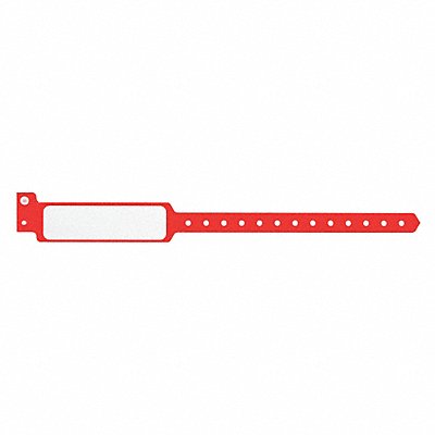 ID Wristband Plastic Wide Red PK500 MPN:P5M-03