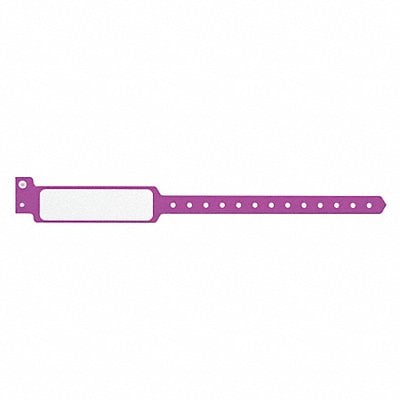 ID Wristband Plastic Wide Purple PK500 MPN:P5M-36