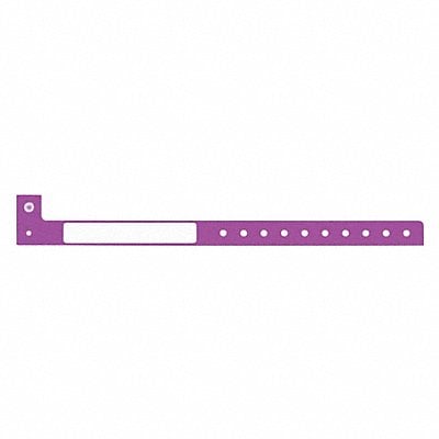 ID Wristband Purple 1-1/4 in W PK500 MPN:P7M-36