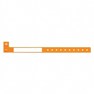 ID Wristband Orange 1-1/4 in W PK500 MPN:P7M-40