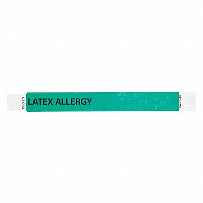 ID Wristband 1 in W Latex Allergy PK500 MPN:T2UD-201-35