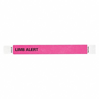 ID Wristband 1 in W Limb Alert PK500 MPN:T2UD-204-07