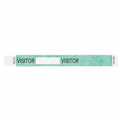 ID Wristband 10inL x 1inW Visitor PK500 MPN:T2UD-205-17