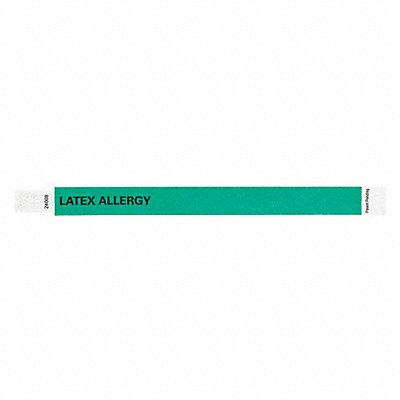 ID Wristband Tyvek Latex Allergy PK500 MPN:T3UD-201-35