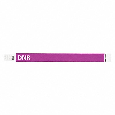 ID Wristband Tyvek 10 in L DNR PK500 MPN:T3UD-203-36