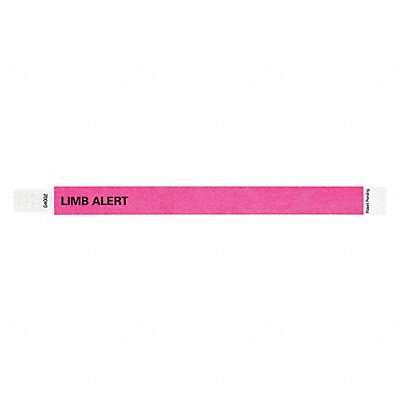 ID Wristband Tyvek Limb Alert PK500 MPN:T3UD-204-07