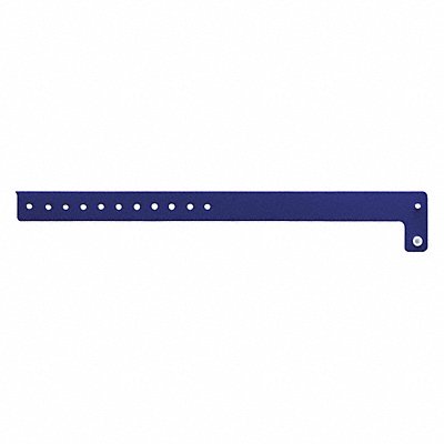 ID Wristband Vinyl L-Shaped Blue PK500 MPN:V1-15