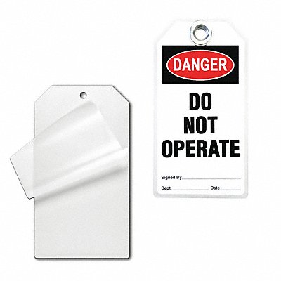 Safety Tag Laminating Pouches PK10 MPN:LTAAA046E