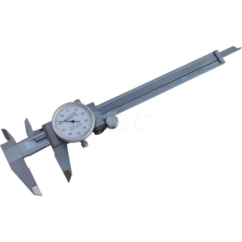 Dial Caliper: 6'' Range, 0.001'' Graduation, 0.1'' per Revolution MPN:100-020