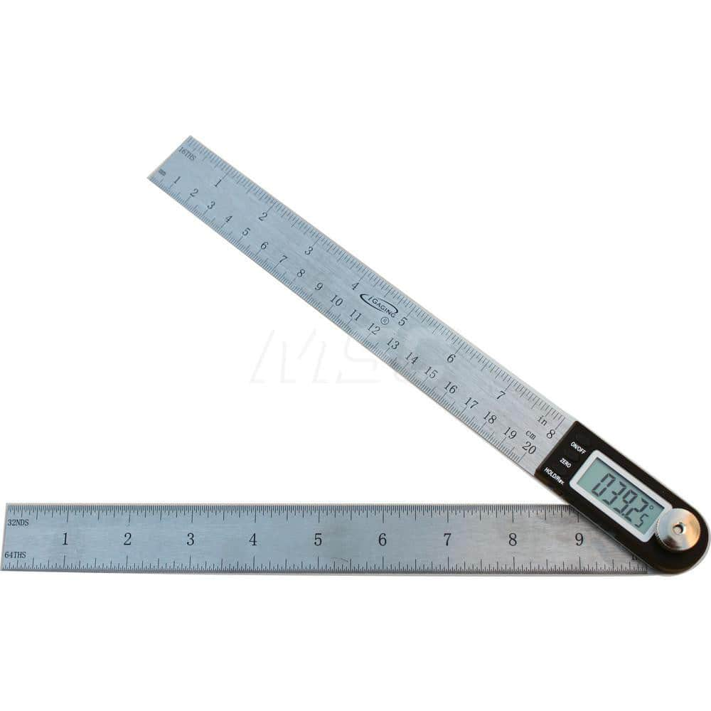 Digital & Dial Protractors, Style: Protractor , Measuring Range (Degrees): 360.00 , Resolution (Degrees): 0.0500 , Accuracy (Degrees): 0.20  MPN:35-408