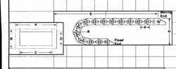 1.48 Inch Outside Width x 1.54 Inch Outside Height, Cable and Hose Carrier Nylon Crossbar Mounting Bracket Set MPN:117-2-12PZ