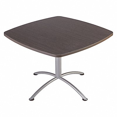 Square Table Banded Gray Walnut 42 in W MPN:69744