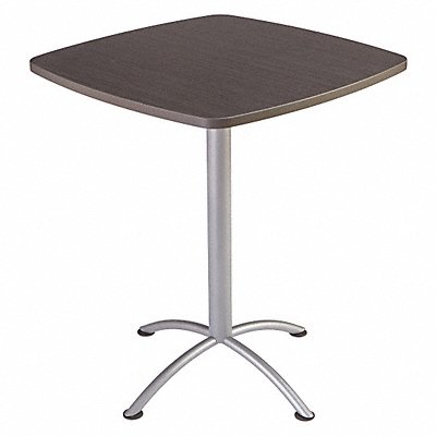 Square Table Banded Gray Walnut 36 in W MPN:69754