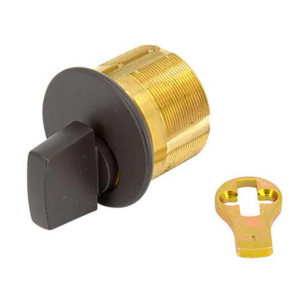 Cylinders, Type: Mortise , Keying: Less Cylinder , Material: Brass , Hand Orientation: Non-Handed , Cylinder Diameter: 1.125in  MPN:7161TK2-10B