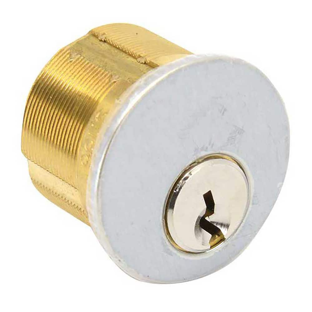 Cylinders, Type: Mortise , Keying: Kwikset 1176 Keyway , Material: Brass , Hand Orientation: Non-Handed , Finish/Coating: Satin Chrome  MPN:7165-KS-2-26D