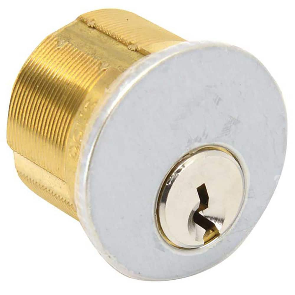 Cylinders, Type: Mortise , Keying: Schlage C 1145 Keyway , Material: Brass , Hand Orientation: Non-Handed , Finish/Coating: Satin Chrome  MPN:7165SC2-26D