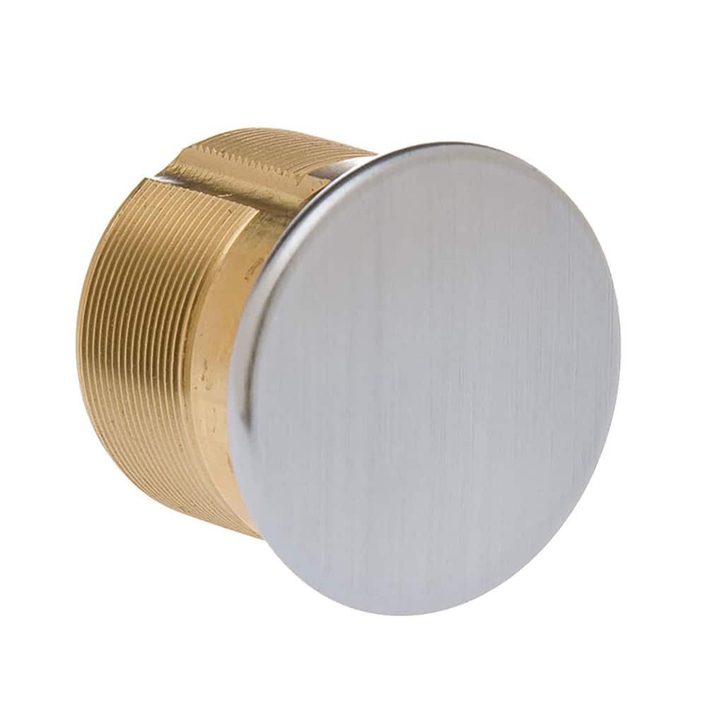 Cylinders, Type: Mortise , Keying: Less Cylinder , Material: Brass , Hand Orientation: Non-Handed , Finish/Coating: Satin Chrome  MPN:7180DC-26D-FH