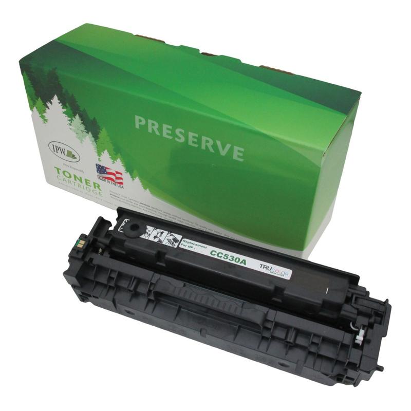 IPW Preserve Remanufactured Black Toner Cartridge Replacement For HP 304A, CC530A, 545-530-ODP MPN:545-530-ODP