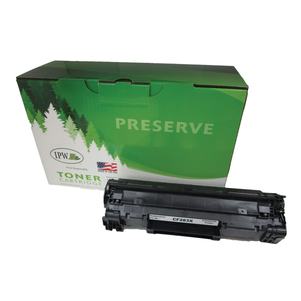 IPW Preserve Remanufactured Black Toner Cartridge Replacement For HP 83A, CF283X, 677-83E-ODP MPN:677-83E-ODP