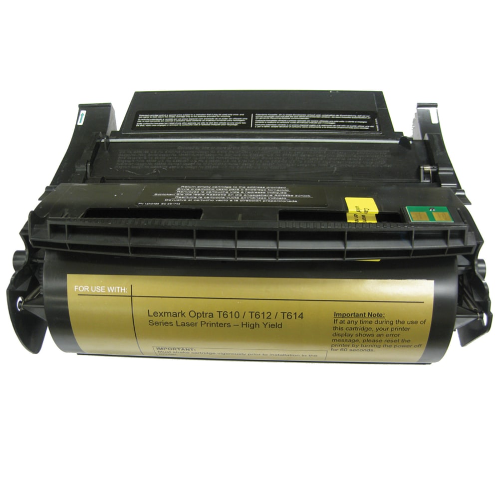 IPW Preserve Remanufactured Black Toner Cartridge Replacement For Lexmark 12A5845, 12A5745, 845-745-ODP MPN:845-745-ODP