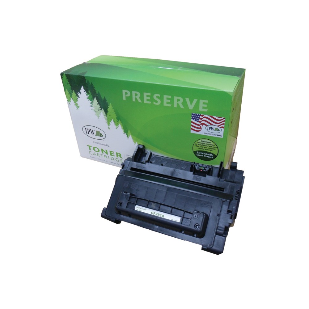 IPW Preserve Remanufactured Black Toner Cartridge Replacement For HP 81A, CF281A, 845-81A-ODP MPN:845-81A-ODP