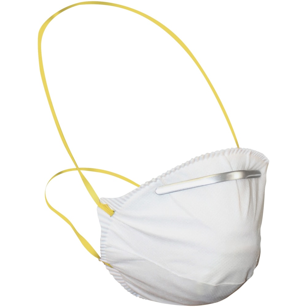 ProGuard Particulate Respirators - Universal Size - Mist, Dust, Respiratory, Pollen, Dust, Respiratory, Pollen Protection - White - Comfortable, Adjustable Nose-piece, Disposable, Disposable - 12 / Carton MPN:7312BCT