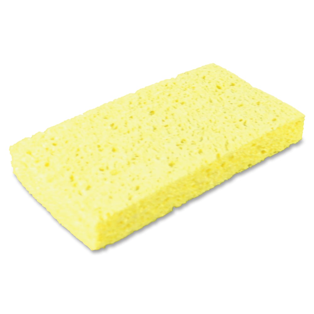 Impact Small Cellulose Sponge - 1in Height x 3.4in Width x 6.3in Length - 6/Pack - Cellulose - Yellow (Min Order Qty 4) MPN:7160P