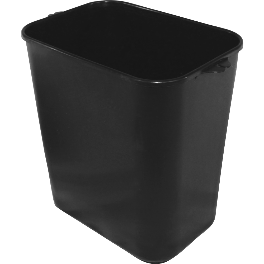 Impact 14-quart Plastic Wastebasket - 3.50 gal Capacity - Dent Resistant, Leak Resistant, Rust Resistant, Long Lasting - 12.2in Height x 8in Width x 7.9in Depth - Polyethylene, Plastic - Black - 1 Each (Min Order Qty 10) MPN:77015